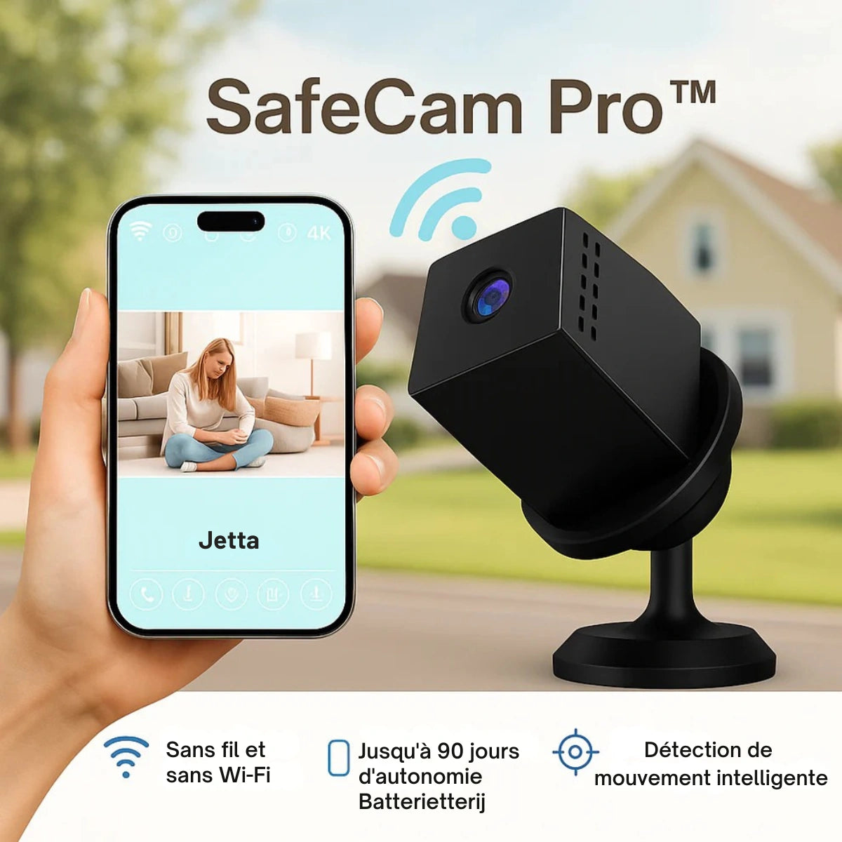 SafeCam PRO - Telecamera di sicurezza | VEIGGARA