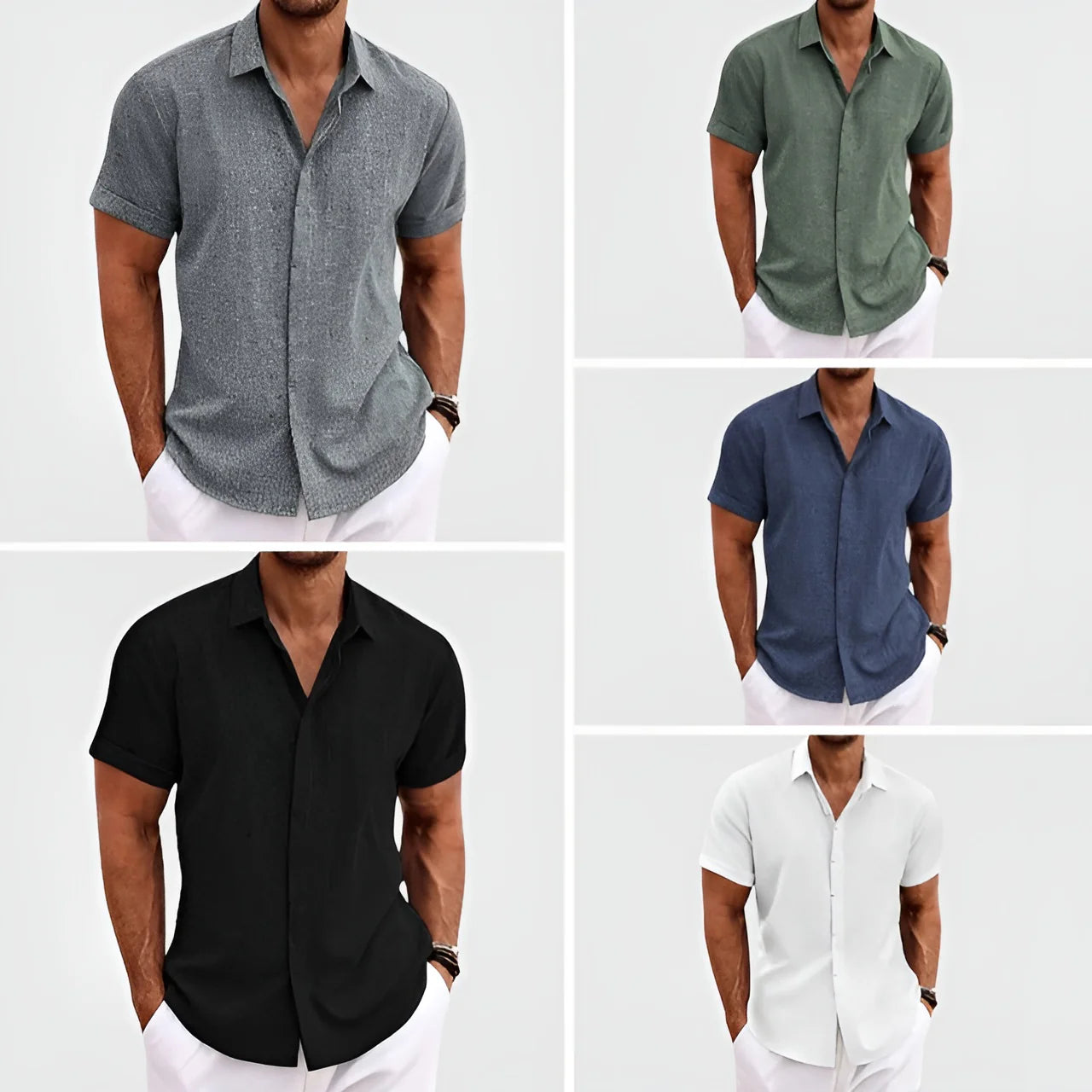 VEIGGARA | Antony Linen Shirt (Achetez-en 1, obtenez-en 2)