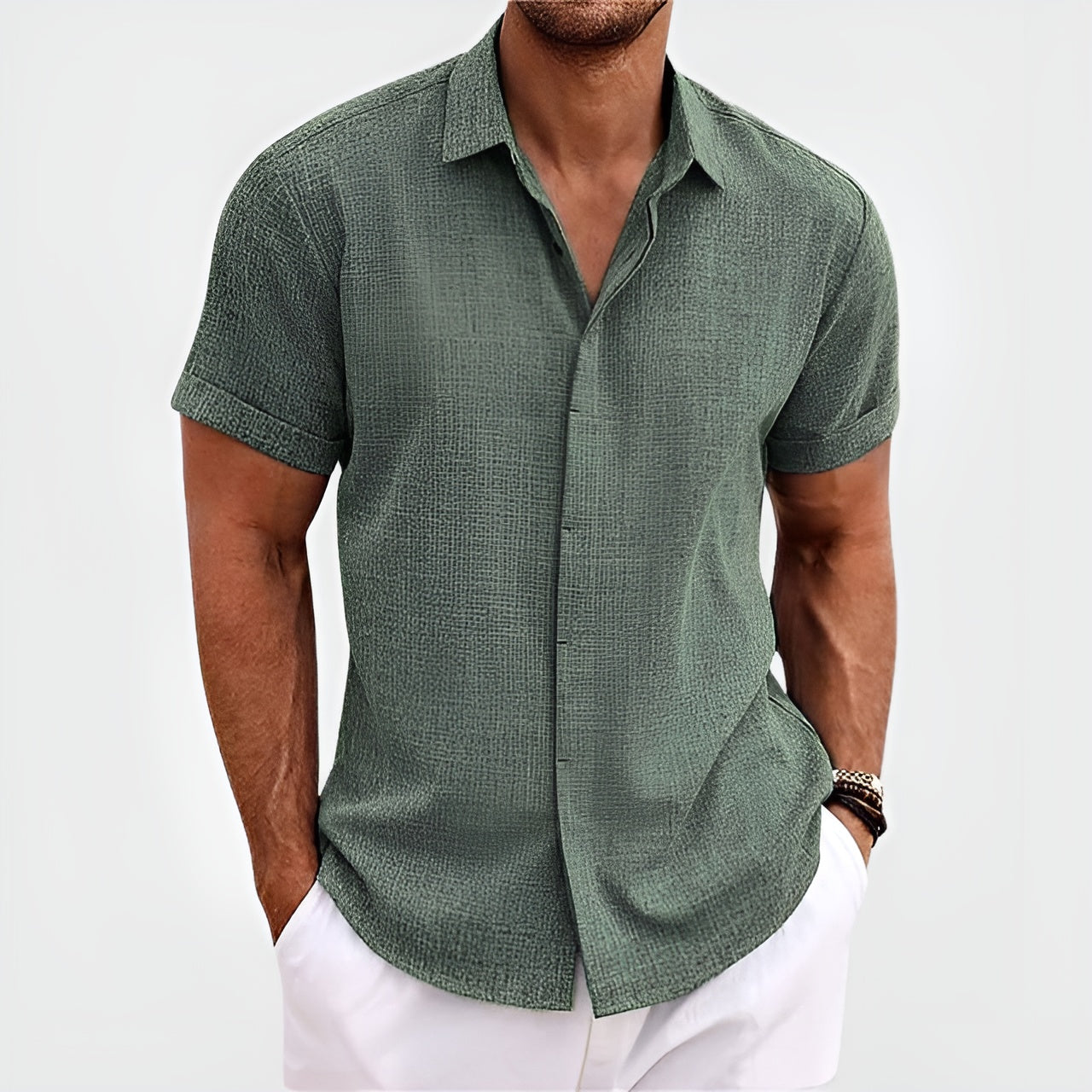 VEIGGARA | Antony Linen Shirt (Achetez-en 1, obtenez-en 2)