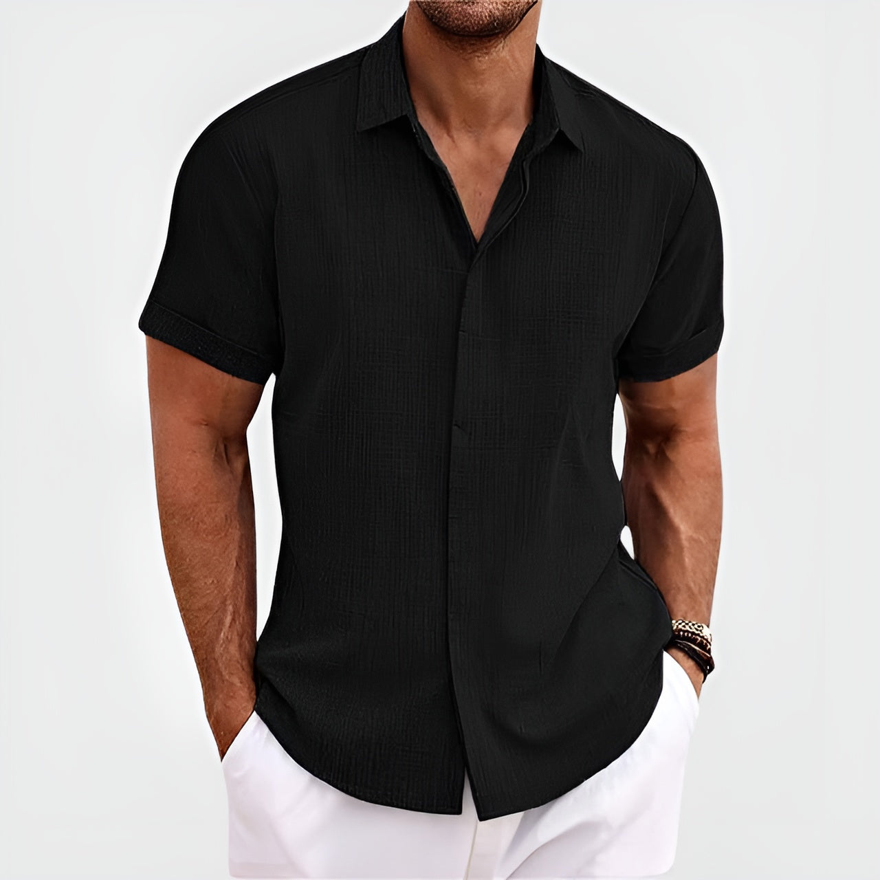 VEIGGARA | Antony Linen Shirt (Achetez-en 1, obtenez-en 2)