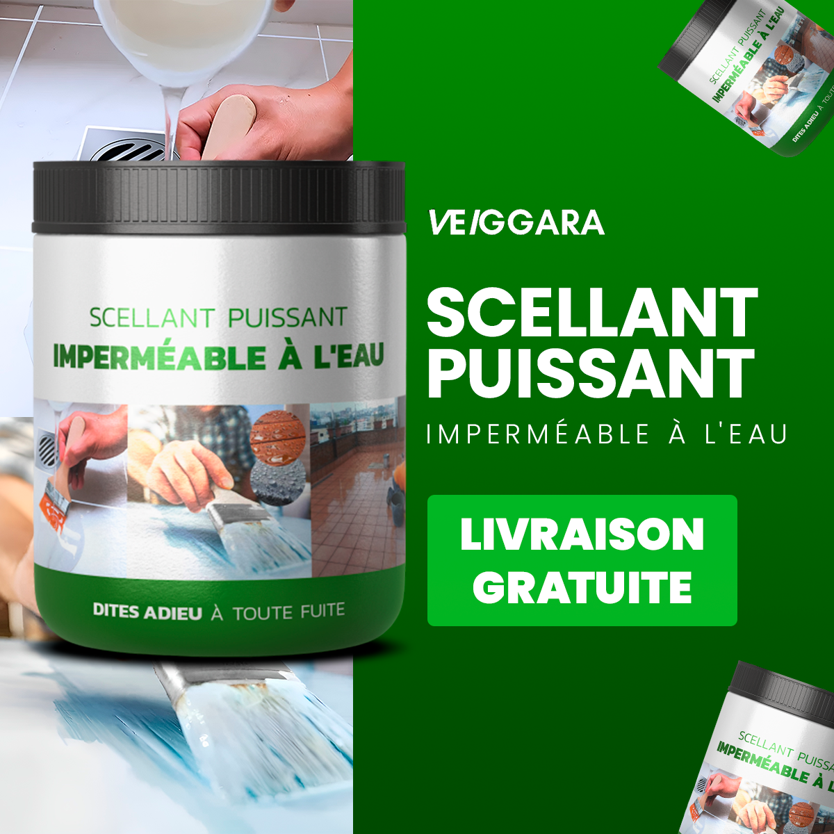 - Adieu les fuites ! Une étanchéité ultra-résistante pour toutes surfaces