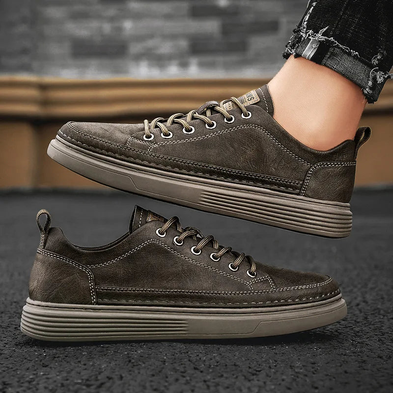 Scarpe in pelle casual da uomo