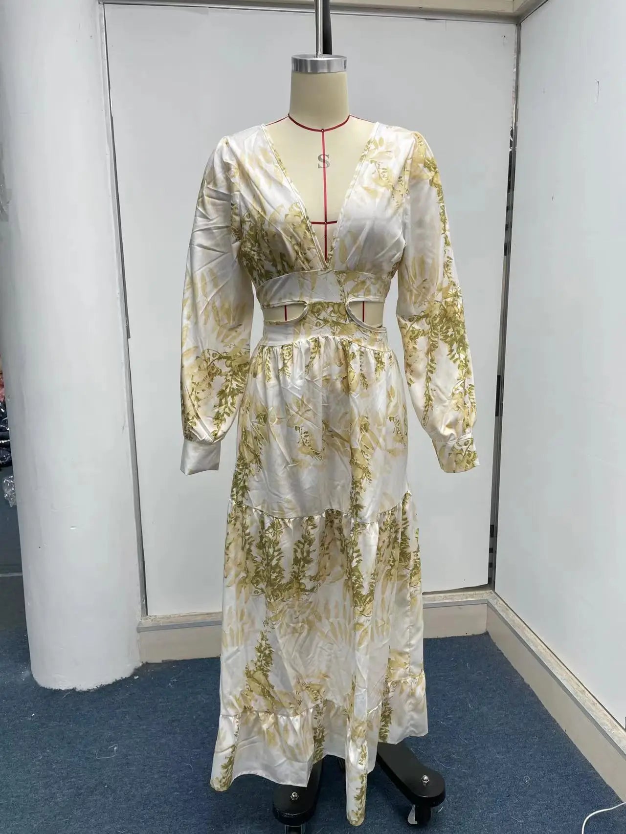 VEIGGARA | Robe femme 2024 Manches longues et décolleté