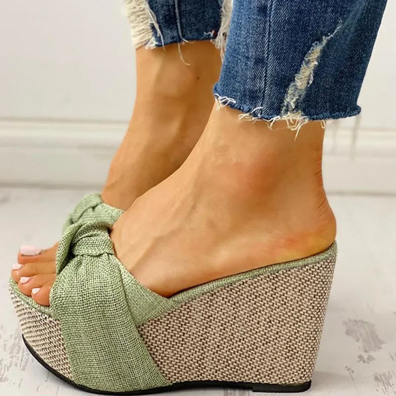 VEIGGARA | Sandali con plateau e fiocco da donna