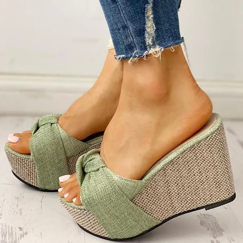 VEIGGARA | Sandali con plateau e fiocco da donna