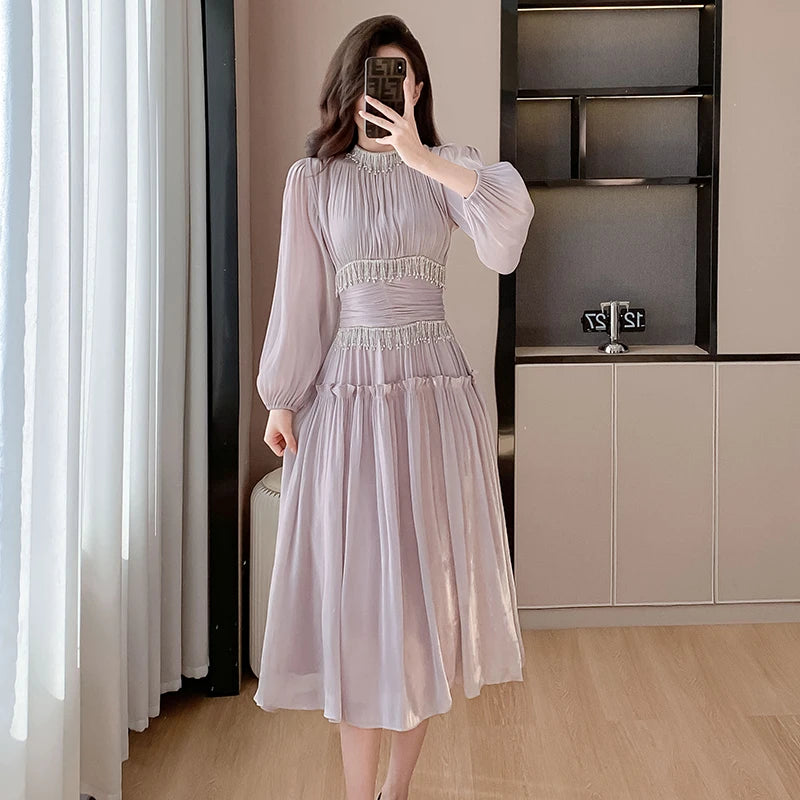 VEIGGARA | Robe de soirée en organza. Luxueuse et élégante