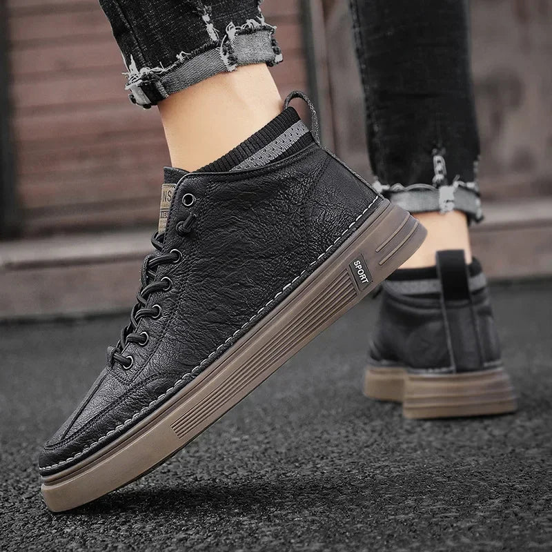 Scarpe casual in pelle da uomo eleganti