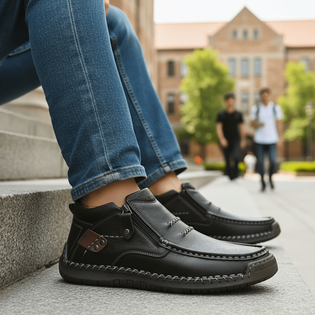 Scarpe Casual in Vera Pelle