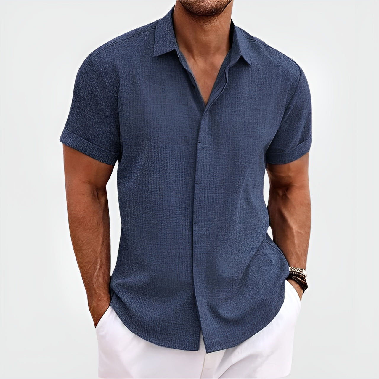 VEIGGARA | Antony Linen Shirt (Achetez-en 1, obtenez-en 2)