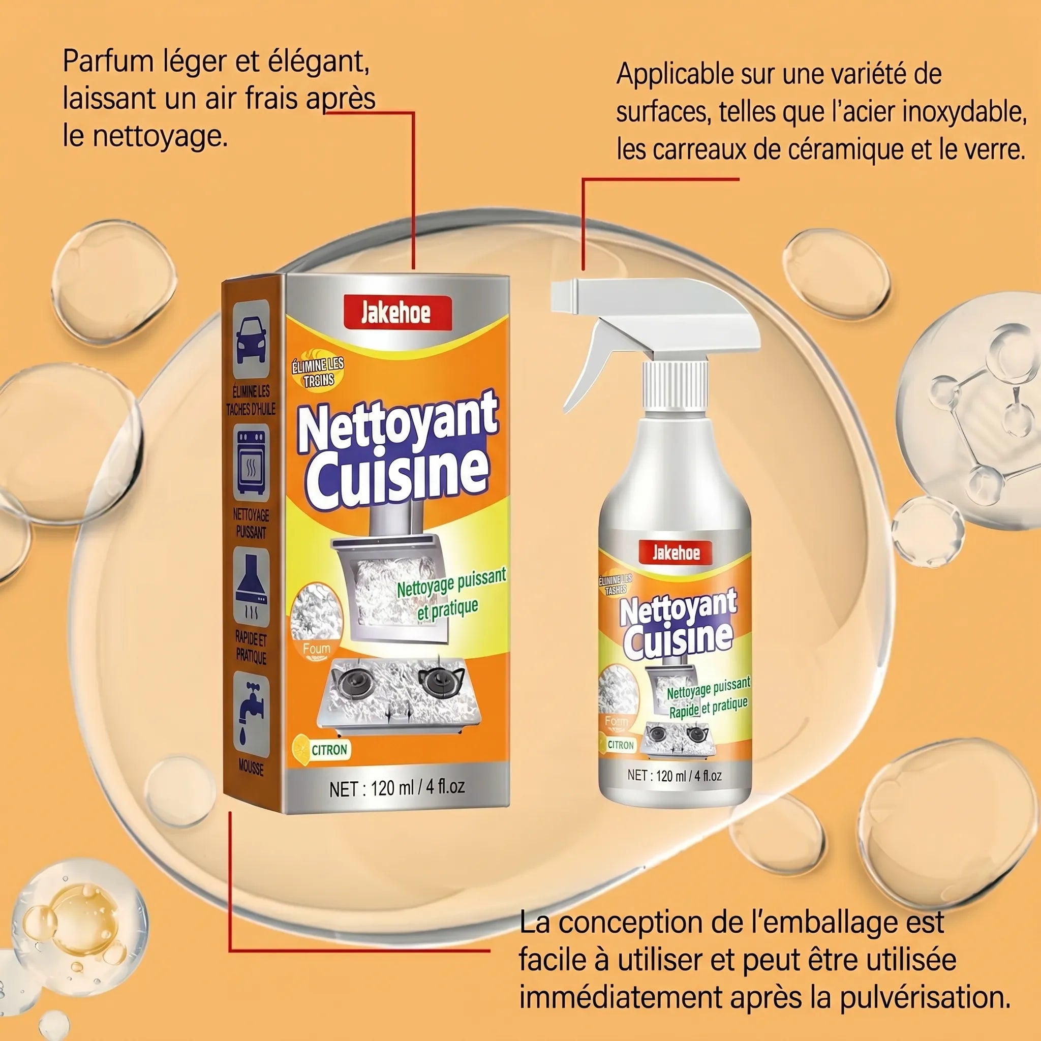 Spray Dégraissant et Nettoyant Multi-usages | Veiggara