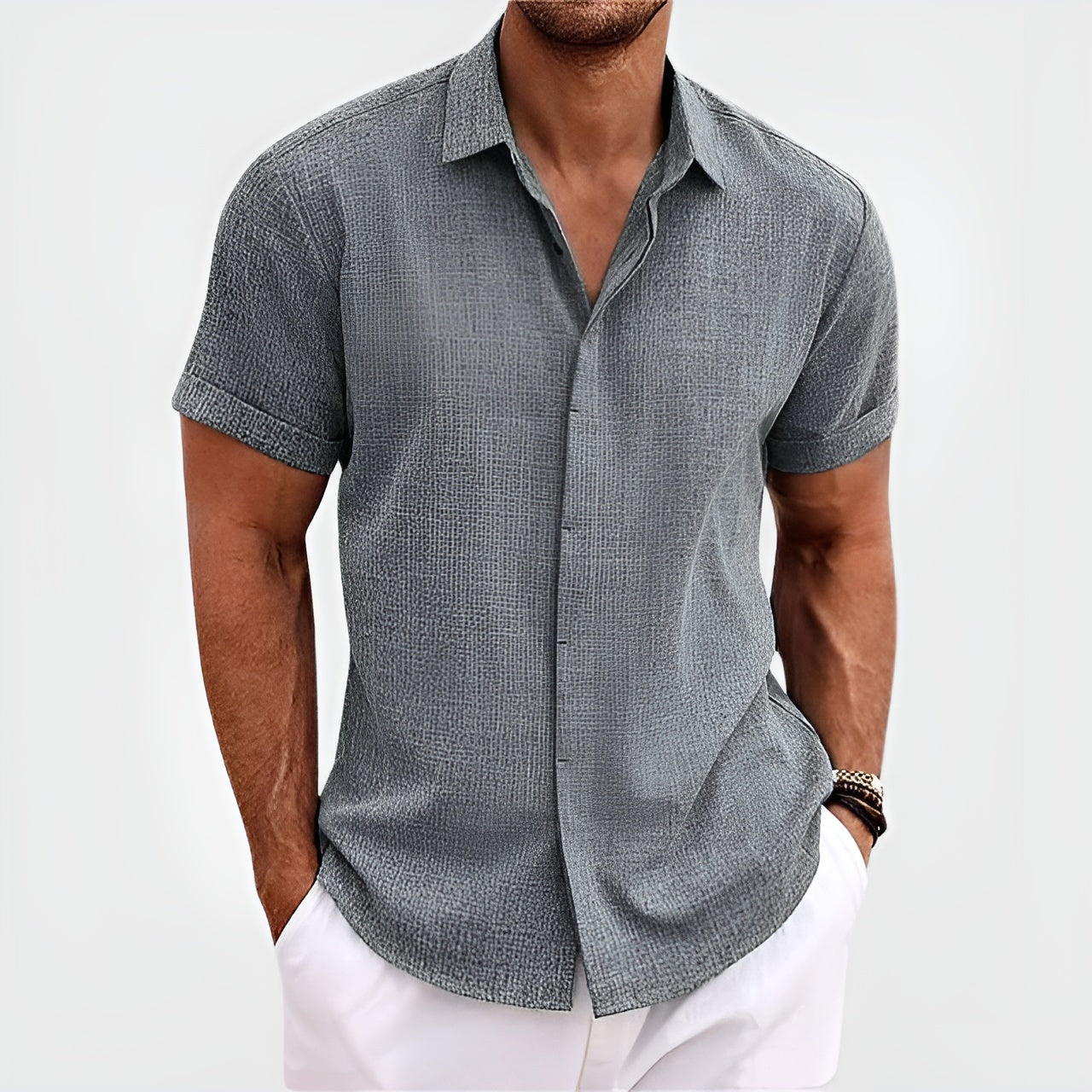 VEIGGARA | Antony Linen Shirt (Achetez-en 1, obtenez-en 2)