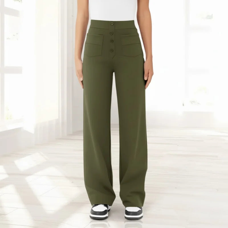 VEIGGARA | Pantaloni casual a vita alta
