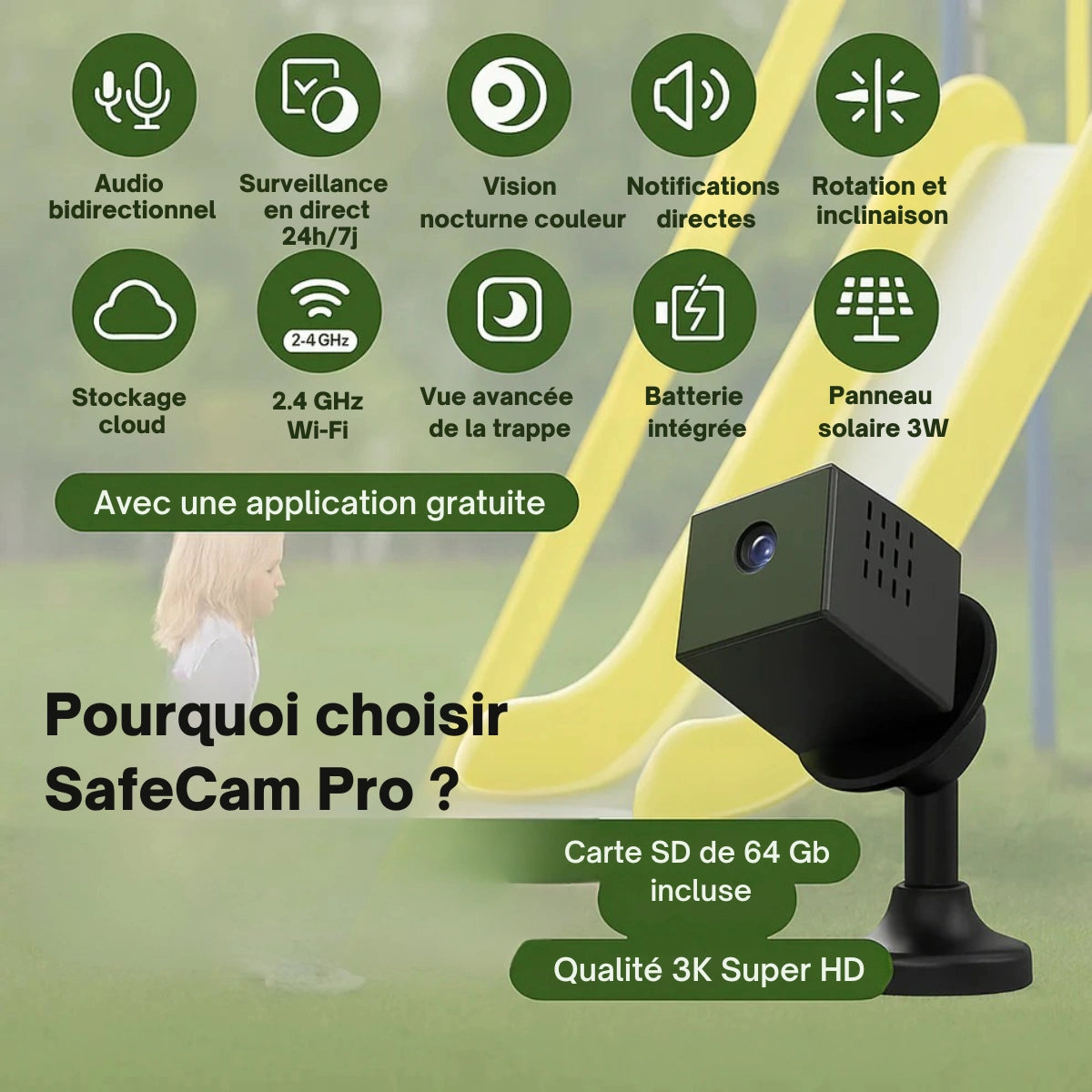 VEIGGARA | SecureCam PRO - Caméra de sécurité
