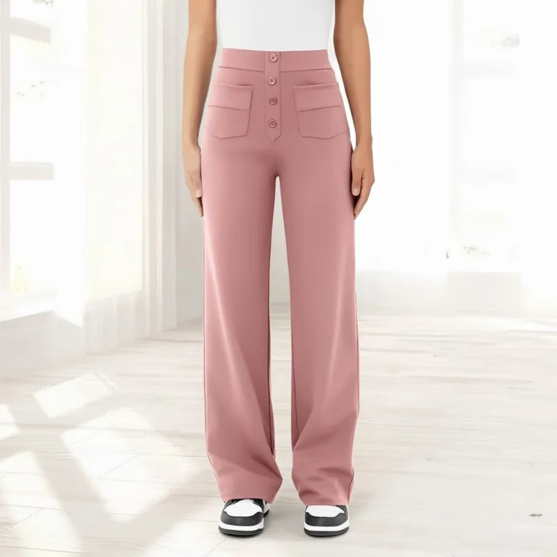 VEIGGARA | Pantaloni casual a vita alta
