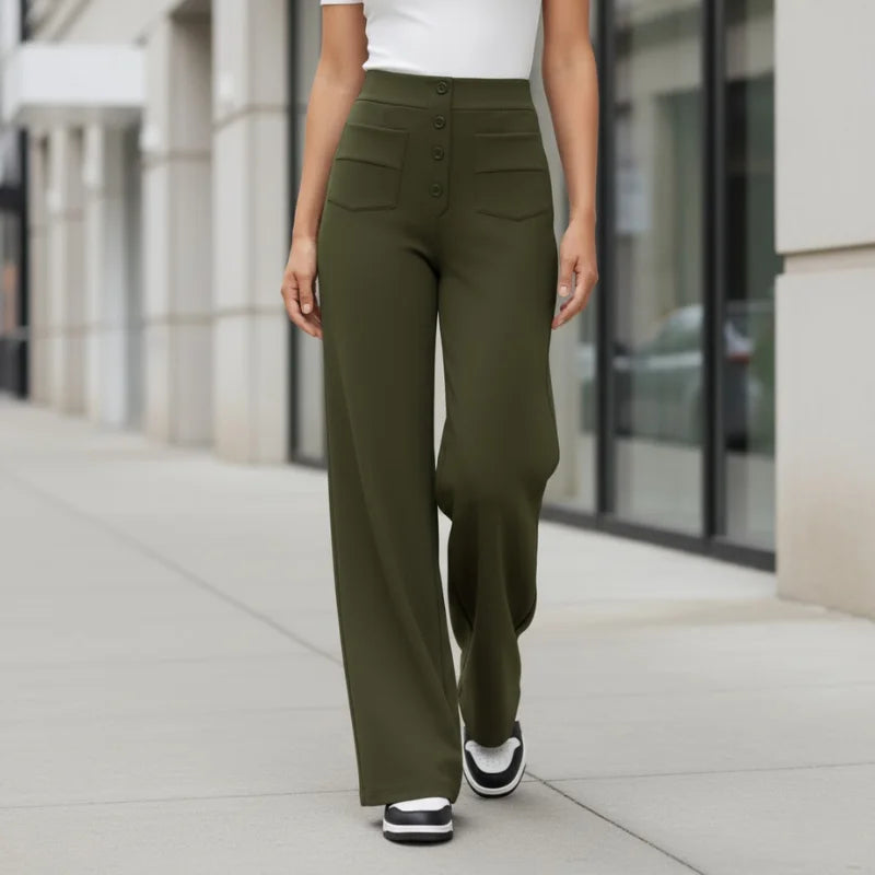 VEIGGARA | Pantaloni casual a vita alta