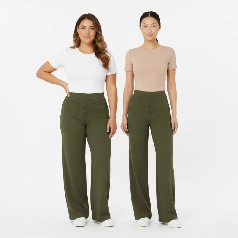 VEIGGARA | Pantaloni casual a vita alta