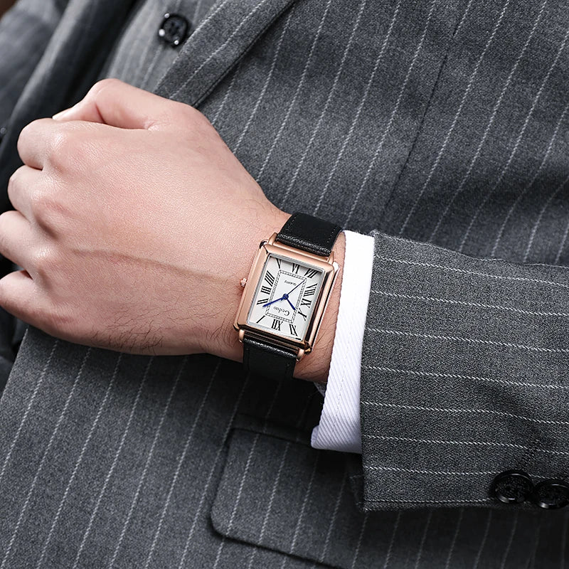 VEIGGARA | Nouvelle montre de luxe pour homme de forme rectangulaire