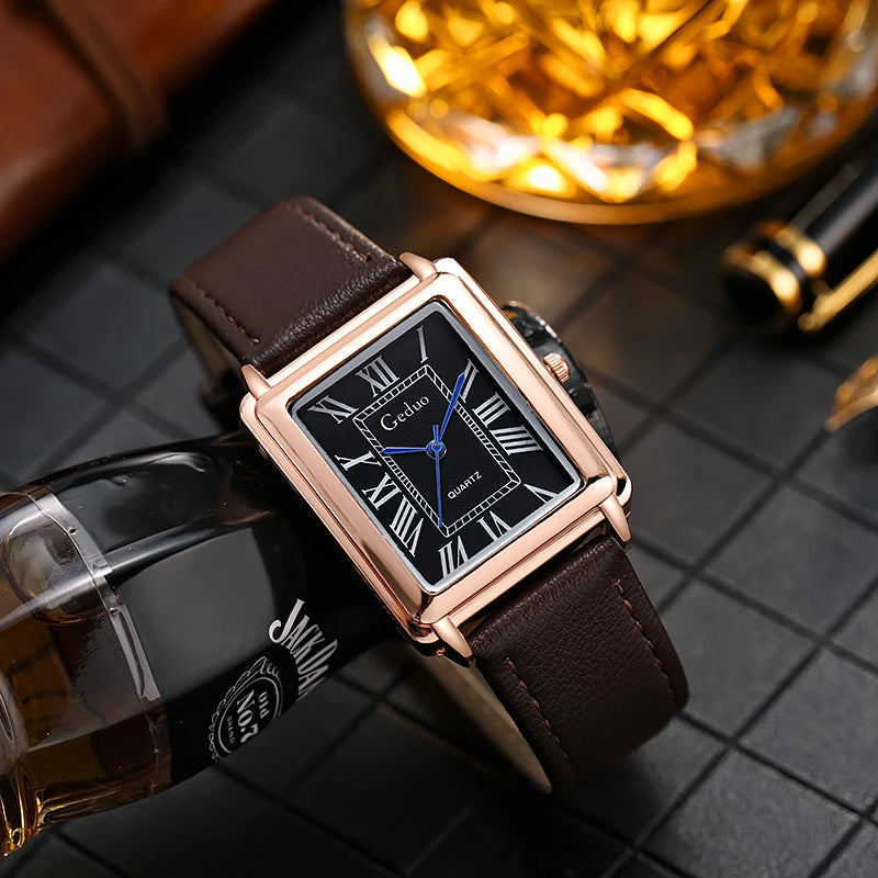 VEIGGARA | Nouvelle montre de luxe pour homme de forme rectangulaire