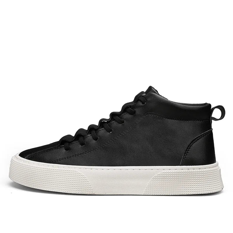 VEIGGARA | Herfstsneakers voor heren: leer en antislipcanvas