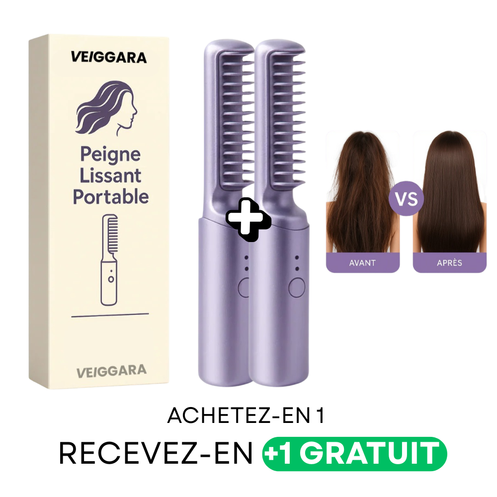 VEIGGARA | Spazzola Lisciante Portatile (Compra 1, ricevi 2)
