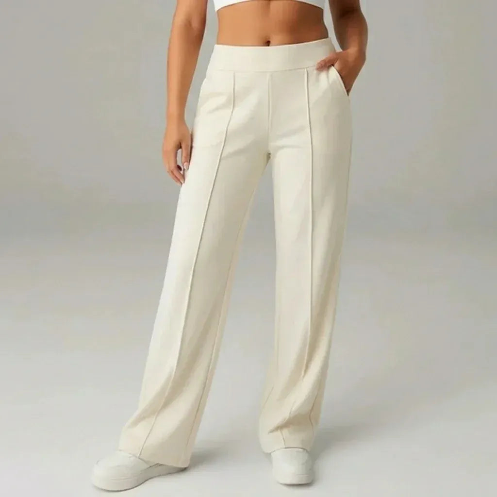 SoftFlex Comfort | Pantaloni a vita alta elasticizzati a gamba larga - VEIGGARA